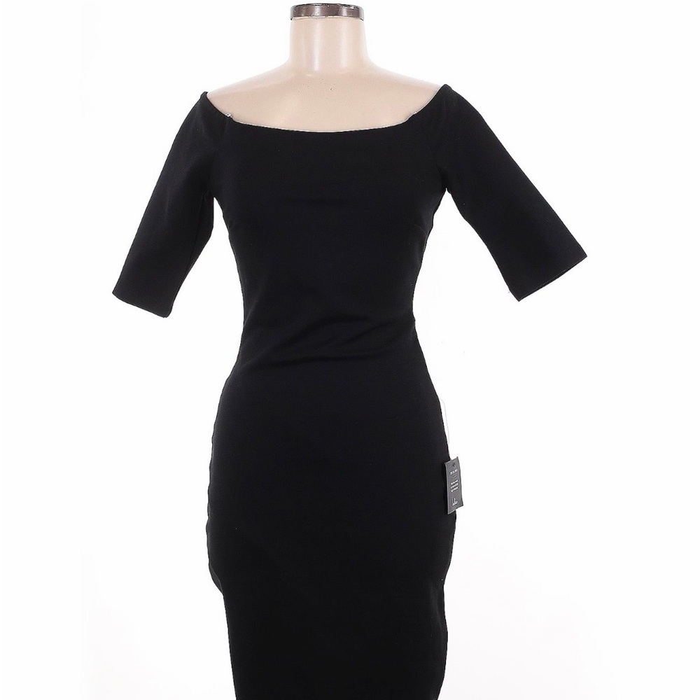 Lulu's Classic Black Off-Shoulder Dress